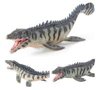 Trrymbbe Mosasaurus Jouet Dinosaure réaliste Artificiel avec Bouche et Dents Mobiles, Dinosaure préhistorique éducatif en Plastique pour Enfants Mosasaurus