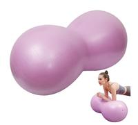 Trrymbbe Peanut Ball, 35x18 inch PVC Inflatable Exercise Ball with Pump, Anti Burst Safe Thickened Fitness Equipment for Pregnancy, Yoga, Body Shaping, Waist Tightening, Purple