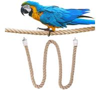 Trrymbbe Perche de Corde à Oiseaux, Support de Perche d'oiseau d'escalade, Coton 24 Pouces, perchés Suspendus pour perroquets Section potentiels perchés Parakeet pour perroquets