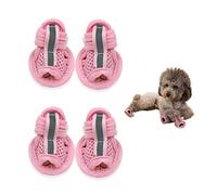 Trrymbbe Sandales de Chien d'été Sandales de Chien en Mailles Respirantes Chaussures Chiots pour chaussée Chaude et Semelle Sole protecteurs pour Petits Chiens Taille 3 Animaux Compagnie
