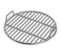 Trrymbbe Stainless Steel Grill Grate, Extra Thick Round Cooking Grill Grates Replacement with Handle for Charcoal Smoker Campfire Picnic Outdoor Cooking, 14 inch