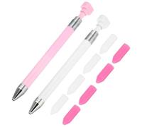 Trrymbbe Stylos d'art Diamant avec recharges de Cire, sélecteur de Strass 5, 9 Pouces avec Cire Remplacement pour l'art des Ongles et l'artisanat, 10 pièces Style-3
