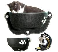 Trrymbbe Suite de lit de Chat fenêtre 20 x 11 x 11 Fenêtre Chat en Demi-Lune Hamac Hamac Strong Aspiration lit Lavable Car Soft Lounge Souge pour négligence, Bains Soleil