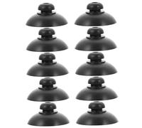 Trrymbbe Tasse-Vents d'aquarium 10pcs, sous-Trousses de pêche Noire de 1 Pouce, Tasse Caoutchouc antidérapantes pour la Configuration d'aération du réservoir Poisson, Tubes Compagnie aérienne et Pomp