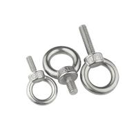 TRRYUIP Boulons à Oeil Écrous à œil de levage en acier inoxydable 304/anneau vis anneau boulon écrou d'accrochage M3 M4 M5 M6 M8 M10 M12