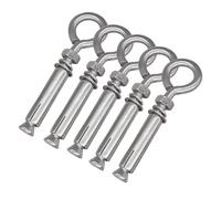 TRRYUIP Boulons à Oeil Lot de 5 boulons d'expansion en acier inoxydable 304 argentés M8 x 106 mm, à œil robustes for mur, béton, brique