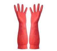 TRRYUIP Gant Nettoyage 1Pair Lengthen Dishwashing Cleaning Gloves Silicone Rubber Dish Washing Glove For Household Scrubber Kitchen Clean Tool