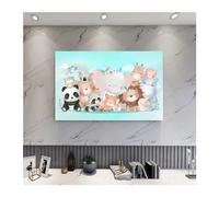 TRRYUIP Housse De Protection Pour Téléviseur Catoon - Housse De Protection Contre La Poussière For TV, Tissu Télévision Suspendu For Maison, Décoration Universelle 32 À 70 Pouces(06,40inch(95x60cm))