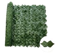TRRYUIP Mur Vegetal Artificiel Exterieur Clôture Murale en Lierre Artificiel, Fausses Feuilles de Vigne, décoration Jardin extérieur(Clear)