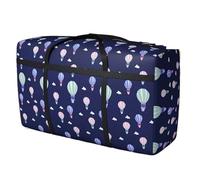 TRRYUIP Sac Demenagement Sac à Bagages Pliable étanche, Sacs de Rangement for vêtements Voyage, Fermeture éclair épaisse, résistant l'humidité, Emballage Mobile Portable(Blue 105L)