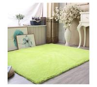 TRRYUIP Tapis Tapis épais en Velours d'agneau, décoration de Salon, Chambre à Coucher, Chevet, Jardin for Enfants(Light Green,50x80cm)