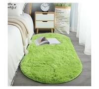 TRRYUIP Tapis Tapis Ovale en Peluche Doux et Soyeux, décoration Moderne for la Maison, Salon, canapé, Table Basse(Fruit Green,160x230CM)
