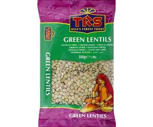 TRS Lentilles Vertes Entier 0.5 kg 1 Unité | Légumineuses sèches entières, source de protéines végétales - idéales pour soupes et plats mijotés