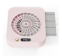 Trsaow Aspirateur à Poussière pour Ongles Professionnel avec Aspiration Puissante 360°, 45 Niveaux de Vitesse & Filtre Réutilisable, 160CFM 4300RPM Extracteur de Poussière Silencieux