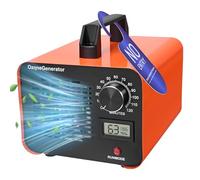Trsaow Générateur d'ozone 60 000 mg/h avec minuterie de 2 heures, affichage de l'humidité et de la température, portable pour éliminer les odeurs et désinfecter dans la maison, la voiture et le garage
