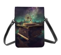 TRSGKSQP Petit sac à bandoulière en cuir pour femme pour téléphone portable, portefeuille, boîte à musique de rêve, sac pour téléphone portable