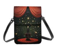 TRSGKSQP Petit sac à bandoulière en cuir pour femme - Sac à main pour téléphone portable - Portefeuille magique pour téléphone portable