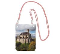 TRSGKSQP Petit sac à bandoulière pour femme - Mini portefeuille pour téléphone portable - Monuments historiques de l'Arménie - Sac pour téléphone portable, rose, Taille unique