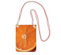 TRSGKSQP Petit sac à bandoulière pour femme - Sac à main pour téléphone portable - Mini portefeuille pour téléphone portable - Orange, rose, Taille unique