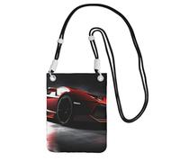 TRSGKSQP Petit sac à bandoulière pour femme - Sac à main pour téléphone portable, mini portefeuille, voiture de sport, Noir , Taille unique