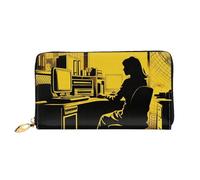 TRSGKSQP Portefeuille en cuir pour femme et homme - Portefeuille à deux volets - Ultra fin - Porte-cartes de crédit - Pour femme