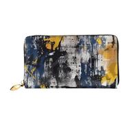 TRSGKSQP Portefeuille en cuir pour homme et femme - Portefeuille ultra fin avec porte-cartes de crédit - Couleur bleu marine