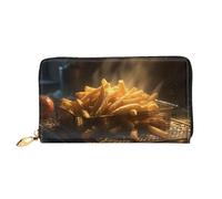 TRSGKSQP Portefeuille en cuir pour homme et femme - Portefeuille ultra fin avec porte-cartes de crédit et frites