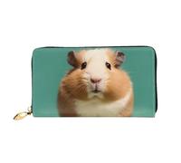 TRSGKSQP Portefeuille en cuir pour homme et femme - Portefeuille ultra fin avec porte-cartes de crédit - Motif hamster mignon et étrange