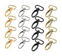 Trsnzul 16 Pièces Mousquetons Pivotants Mousqueton Porte Clé Mousqueton Sac a Main Crochet Pivotant Fermoir Sac Fermoirs Porte-Clés Mousqueton Fermoirs Pivotants Fermoir Mousqueton Sac