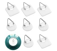 Trsnzul 50 Pièces Crochets Adhésifs Accroches Tableaux Adhésives Supports Adhésifs Attache Cadre Adhésif Supports Verticaux Adhésifs Supports de Plaque Muraux Crochet Adhésif Tableau