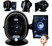 TRTDYFKH Détecteur de Peau Intelligent - 20 éléments de Test, Analyse des symptômes cutanés, prédiction et Programme de Soins cutanés recommandé, for Salon(Black)