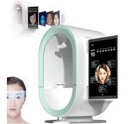 TRTDYFKH Détecteur de Peau Intelligent IA, Instrument d'analyse faciale 3D avec imagerie 12spectrale, Analyse de l'épiderme/Profondeur et du Visage Frontal/latéral, Rapport de Stockage(Green)