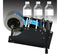 TRTDYFKH Étiqueteuse Manuelle, applicateur d'étiquettes 30 Fois/Minute, for Bouteilles Rondes, étiqueteuse for canettes et Plastique