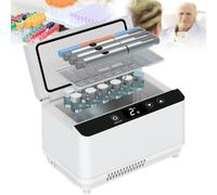 TRTDYFKH Glacière à insuline Portable, réfrigérateur Portable for médicaments, température constante, écran LCD Rechargeable, 2-8 ℃(2*Battery)