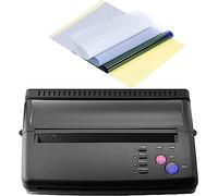 TRTDYFKH Machine de Pochoir de Transfert de Tatouage, imprimante de Tatouage, imprimante de copieur Kit de Tatouage Thermique Imprimante copieur avec Papier de Transfert de Pochoir de Tatouage 20pcs