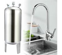 TRTDYFKH Réservoir Surpresseur d'eau sur Pied for Maison, De Stockage Vertical 15, 30, 40 Ou 50 Gallons, sous Pression en Acier Inoxydable for Système d'eau/Pompe Puits(60L/15.8Gal+Accessories)