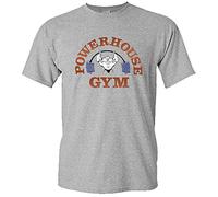 TRTRTRRERE Powerhouse Gym Logo Men's Grey T-Shirt Size S to 5XL