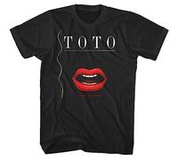 TRTRTRRERE Toto Isolation Album Men's T-Shirt Mouth Teeth Cover 80's Pop Music Group