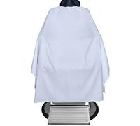 TRU BARBER Cape de Coiffeur XXL, avec collier en silicone, 100% polyester, cape de barbier professionnel, 127 x 147 cm