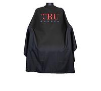 TRU BARBER Cape de Coiffeur XXL, avec collier en silicone, 100% polyester, Cape de Coiffure Waterproof, Cape de Coupe de Cheveux Cape de Coiffure, Barber Cape