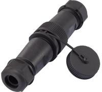 TRU COMPONENTS 1094579 Cosse cylindrique mâle mâle, droit, femelle, droit Nombre total de pôles: 2 1 pc(s)