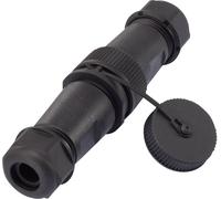 TRU COMPONENTS 1094581 Adaptateur pour connecteur circulaire mâle, droit, femelle, droit Nombre total de pôles: 4 1 pc(s)