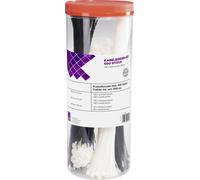 TRU COMPONENTS 1566530 Serre-câble 100 mm, 200 mm, 300 mm 3.60 mm noir, naturel 500 pc(s)
