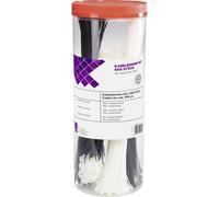 TRU COMPONENTS 1566530 Serre-câble 100 mm, 200 mm, 300 mm 3.60 mm noir, naturel 500 pc(s)