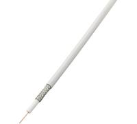 TRU COMPONENTS 1567172 Câble coaxial Diamètre extérieur: 6.80 mm RG6 /U 75 Ω 85 dB blanc 100 m