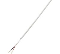 TRU COMPONENTS 1567173 Câble d'alarme LiYY 2 x 0.14 mm² blanc 50 m