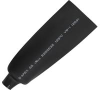 TRU COMPONENTS 1570158 Gaine thermorétractable sans colle noir 25 mm 12.50 mm Taux de retreint:2:1 5 m