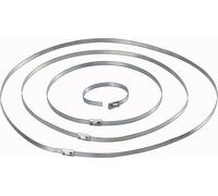 TRU COMPONENTS 1570838 Serre-câble 201 mm 4.60 mm argent 10 pc(s)