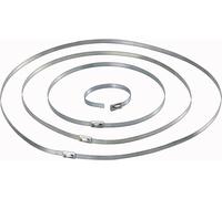 TRU COMPONENTS 1570838 Serre-câble 201 mm 4.60 mm argent 10 pc(s)