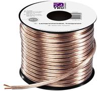 TRU COMPONENTS 1572262 Câble haut-parleur 2 x 0.75 mm² transparent 30 m
